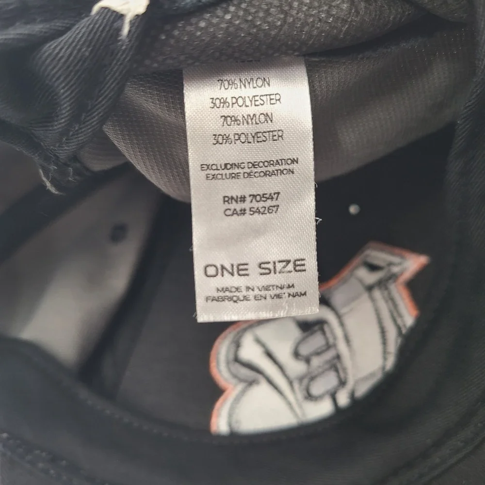 Cincinnati Bengals Hat Adjustable NFL Team Apparel Black Gray NFL Nylon Blend